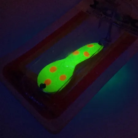 Luhr Jensen Loco 2 UV Lepel, Geel/Rood/Nikkel, 7g, UV-reactief, #10000