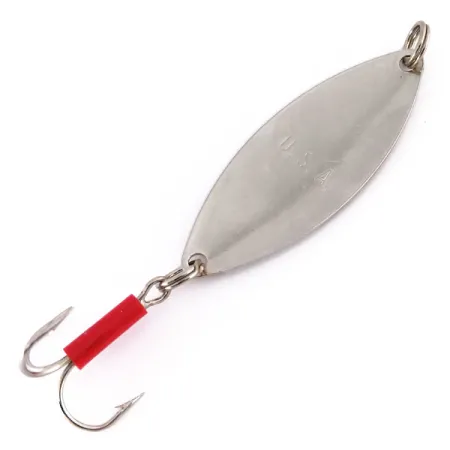 Mepps Spoon 2 Lepel, Nikkel / Rood, 9g, Prismatische Inleg, #10005