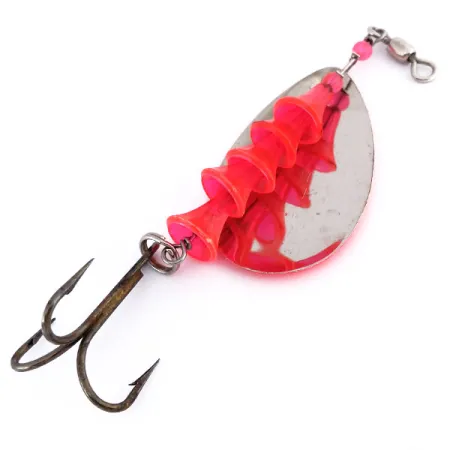 Luhr Jensen TEE Spoon 5 UV Lepel, Nikkel / Oranje, 12g, UV, #10011