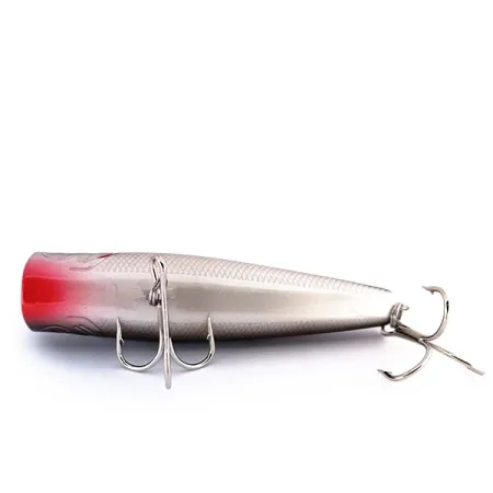 Bass Pro Shops XTS Popper, Antraciet Zilver, 10,5g, Ratel, #10016