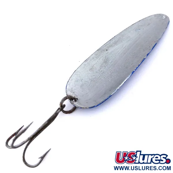 Eppinger Dardevle, 28g Blauw/Wit/Zilver, Lepel #10037