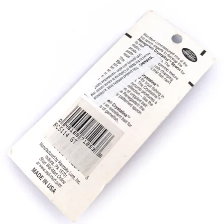 Renegade Crystalina Spoon Lepel, Goud/Oranje, 11g, Wafelpatroon, #10059