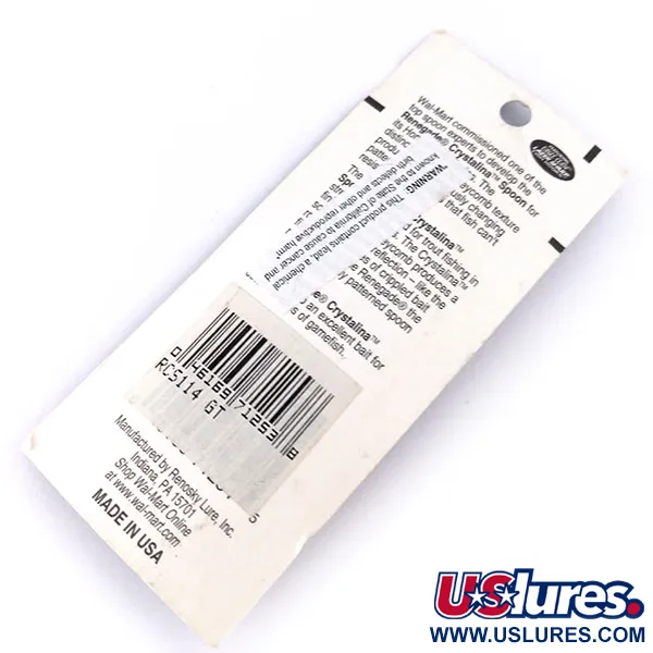 Renegade Crystalina Spoon Lepel, Goud/Oranje, 11g, Wafelpatroon, #10059