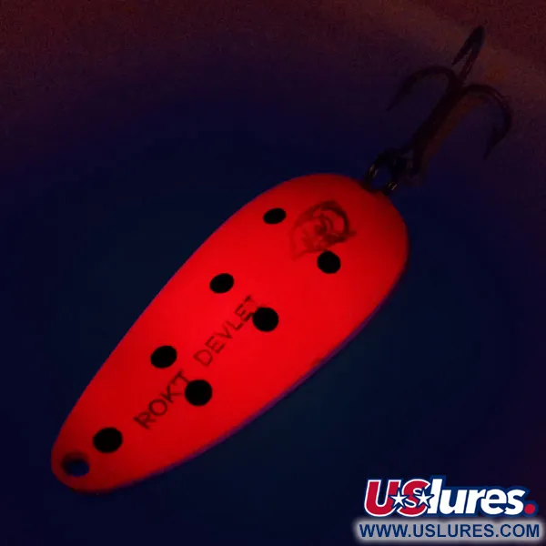 Eppinger Dardevle Rok't Devlet UV Lepel, Rood/Zwart/Nikkel, 35g, #10062