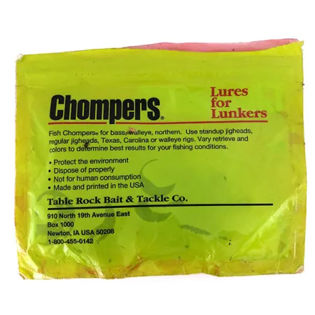 Chompers Single Tail Grub Softbait, Pepper, 13st, Krulstaart, #10067