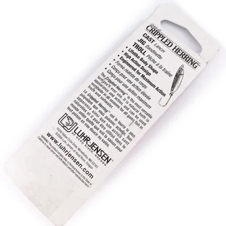 Luhr Jensen Crippled Herring Jig, Roze Parel, 42g, Dreg, #10071