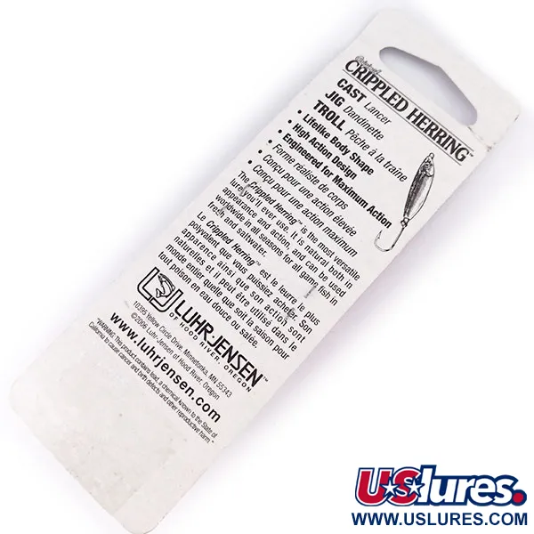 Luhr Jensen Crippled Herring Jig, Roze Parel, 42g, Dreg, #10071