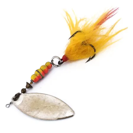 Mepps Aglia Long 4 Dressed Spinner, Zilver, 17g, Wilgenblad, #10073