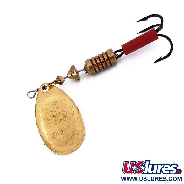 Mepps Aglia 3 Spinner, Goud, 7g, Rode huls, #10079