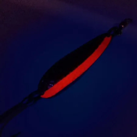 Luhr Jensen Krocodile Die #4 UV Lepel, Messing/Oranje, 14g, UV, #10111