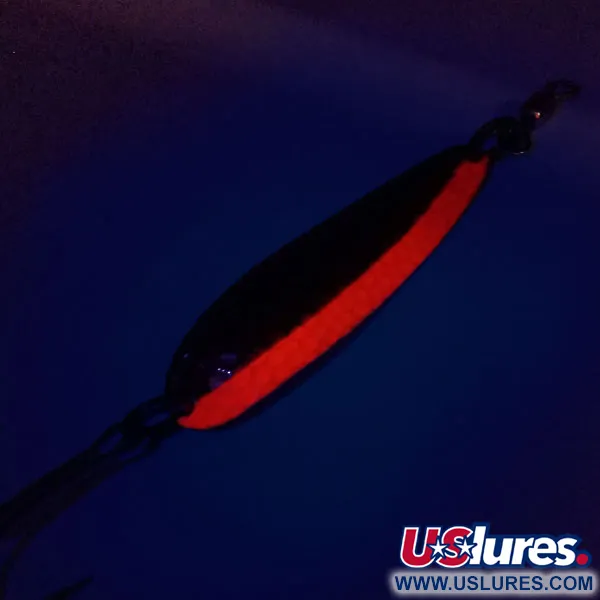 Luhr Jensen Krocodile Die #4 UV Lepel, Messing/Oranje, 14g, UV, #10111