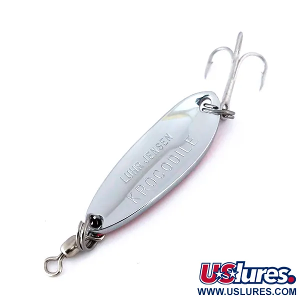 Luhr Jensen Krocodile Lepel, Nickel / Orange, 9g, Werpprofiel, #10125