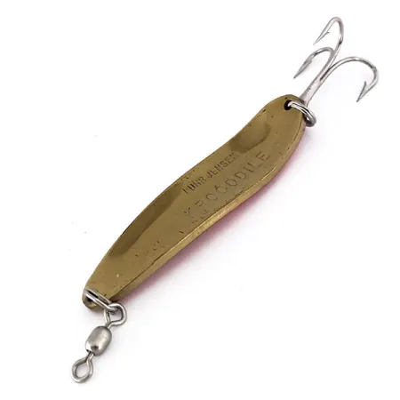 Luhr Jensen Krocodile Die #4 UV Lepel, Goud/Oranje, 21g, UV, #10159