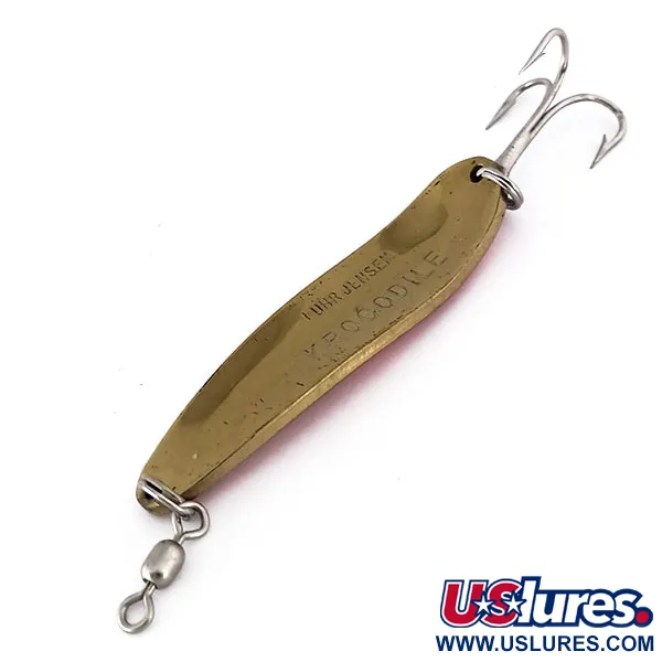 Luhr Jensen Krocodile Die #4 UV Lepel, Goud/Oranje, 21g, UV, #10159