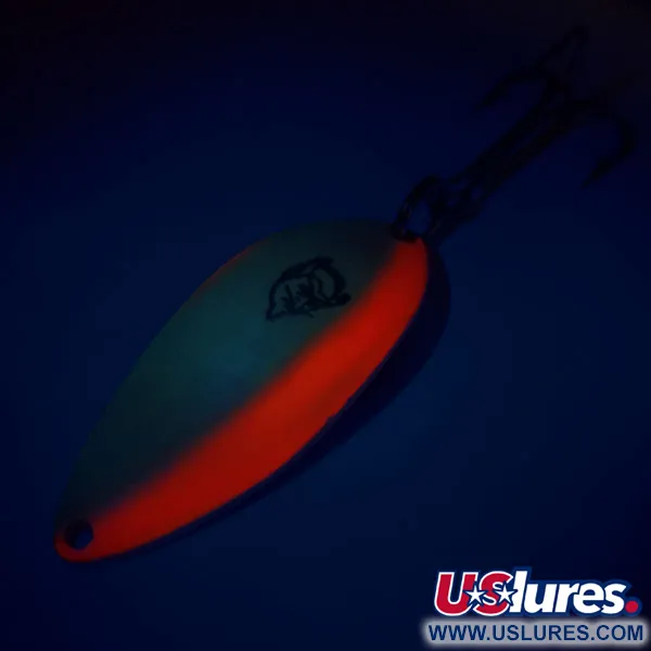 Eppinger Dardevle Devle Dog Lepel, Wit/Oranje/Nikkel, 18g, #10166