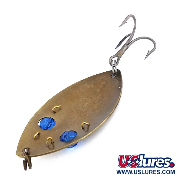 Gibbs One Eye Wiggler Lepel, Brons/Blauw, 35g, Facetkralen, #10169