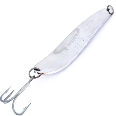 Luhr Jensen Krocodile Die #7 Lepel, Nikkel, 94g, Verre Worpen, #10186