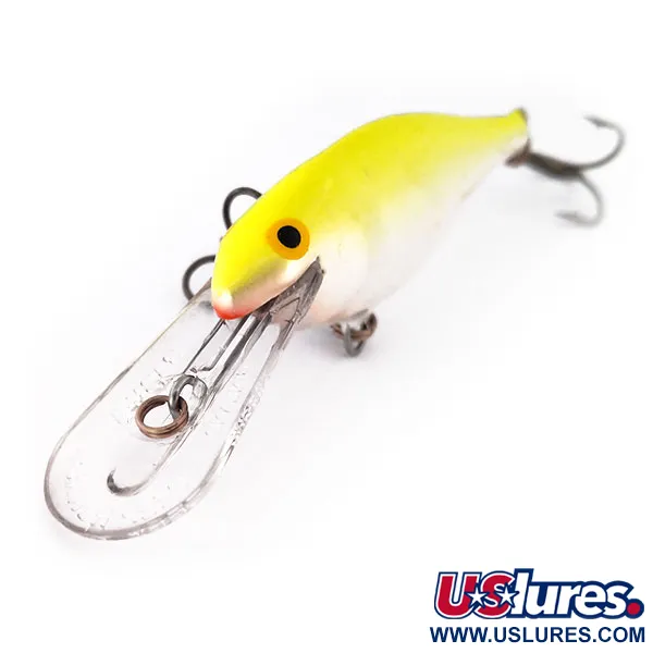 Rapala Shad Rap Deep Runner 07 Plug, Chartreuse, 8g, Balsa, #10188