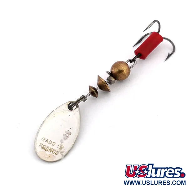 Mepps Aglia 0 Spinner, Wit/Zwart, 2,5g, Kegelrotatie, #10196