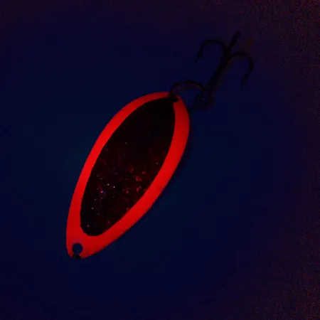 Dardevle Devle Dog 5400 Lepel, Fluo-Rood/Nikkel, 14g, Glow, #10211