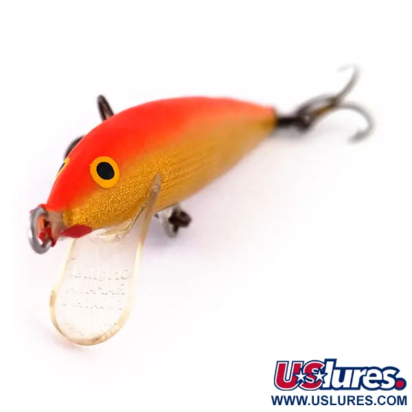 Rapala Original Floater F7 Plug, Oranje Goud, 4g, Balsa, #10216