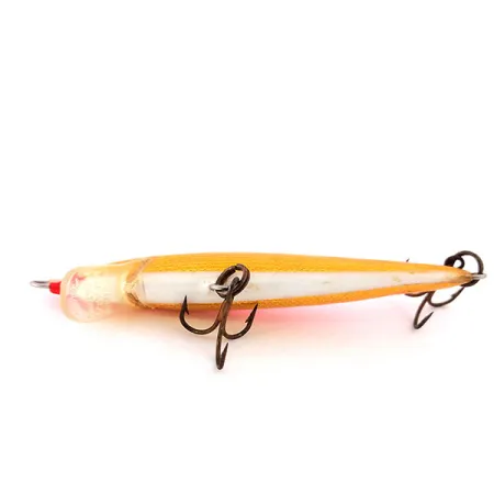Rapala Original Floater F7 Plug, Oranje Goud, 4g, Balsa, #10216