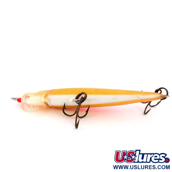 Rapala Original Floater F7 Plug, Oranje Goud, 4g, Balsa, #10216