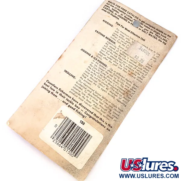 Hopkins shorty 150 Jig Lure Lepel, Gehamerd nikkel, 42g, #10375