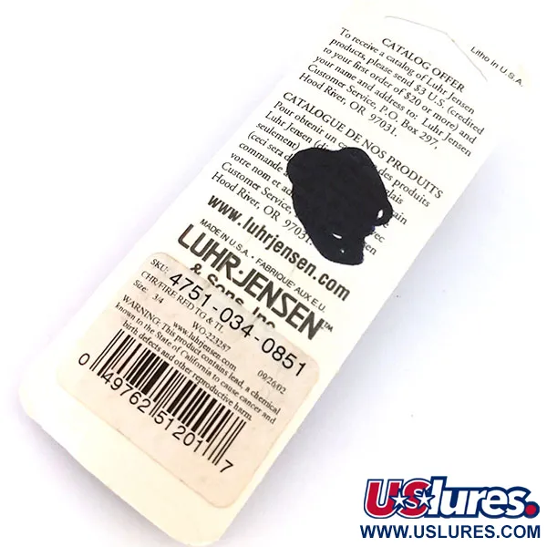 Luhr Jensen Crippled Herring Lepel, Fire Red, 21g, Blad, #10235