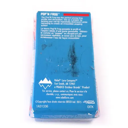 Rebel Pop'N Frog Popper, Groene Kikker, 7g, Rode Holle Mond, #10286