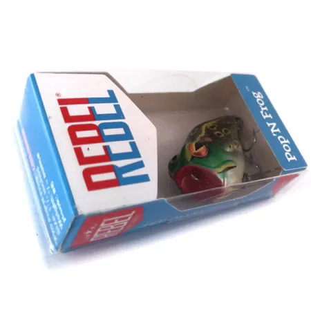 Rebel Pop'N Frog Popper, Groene Kikker, 7g, Rode Holle Mond, #10286