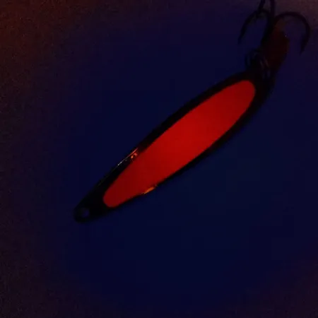 Bay de Noc Swedish Pimple 6 Lepel, Nikkel/Oranje, 14g, Glow, #10291