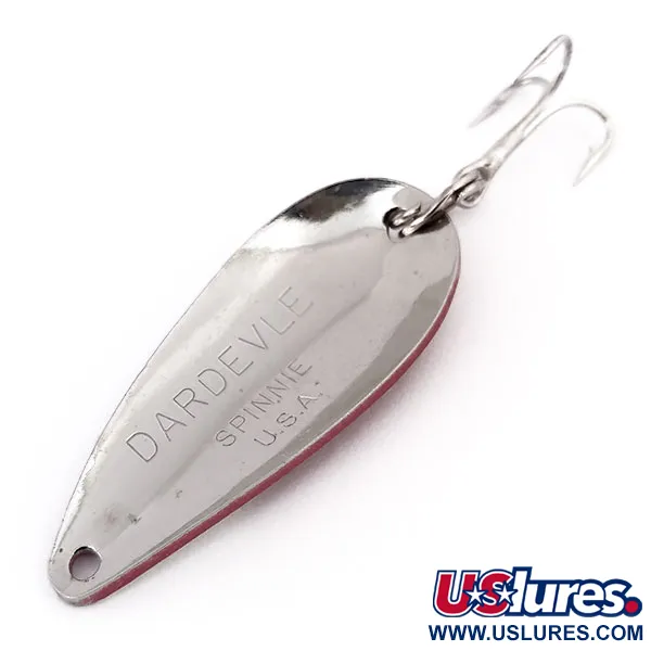 Eppinger Dardevle Spinnie Lepel, Rood/Wit/Nikkel, 9g, #10302