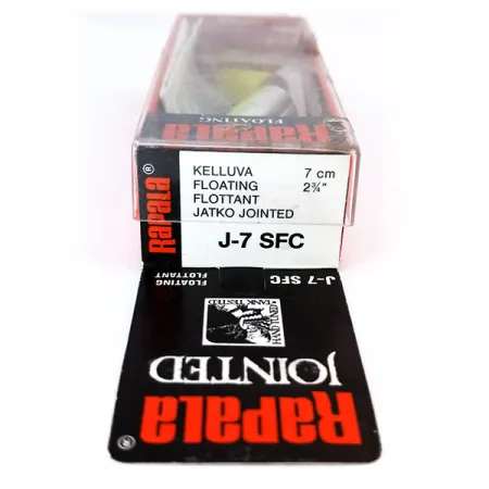 Rapala Jointed J-7 Plug, SFC, 4g, Hand-Tuned, #10317