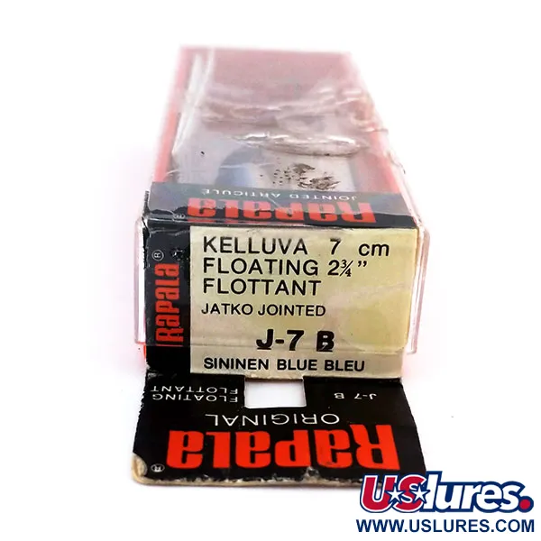 Rapala Jointed J-7 Plug, B (Blue), 4g, Tweedelig, #10318