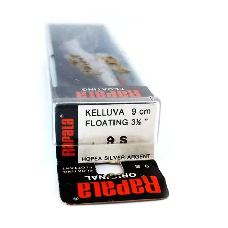 Rapala Original Floater F9 Plug, S (Silver), 4g, Balsa, #10319