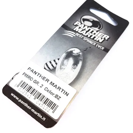 Panther Martin 2 Spinner, Zwart/Rood/Goud, 2,5g, In-line blad, #10327