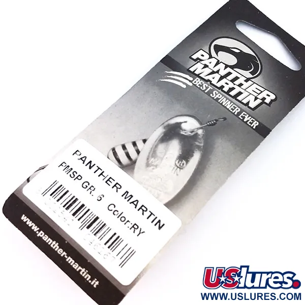 Panther Martin 6 Spinner, Rood / Geel, 6g, Directe Montage, #10323
