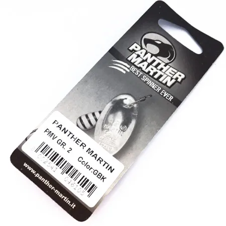 Panther Martin 2 Spinner, Goud / Zwart, 2.5g, As-door-blad, #10328