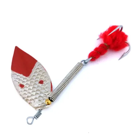 Panther Martin Francese Tirlindada con Lana Spinner, Zilver/Rood, 3g, #10351