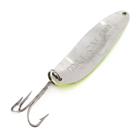 Dardevle Cop-E-Cat 7300 UV Lepel, Geel/Groen/Nikkel, 10g, UV, #10360