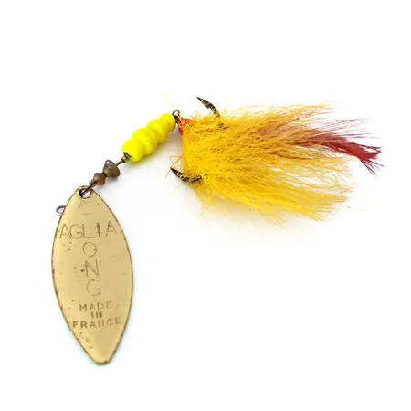 Mepps Aglia Long 4 Dressed Spinner, Fluo, 17g, Bucktail, #10380