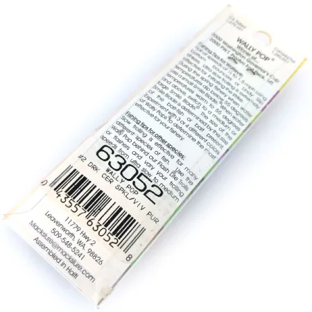 Mack's Lure Wally Pop Sleeptuig, Paars / Geel, 2g, Smile Blade, #10382