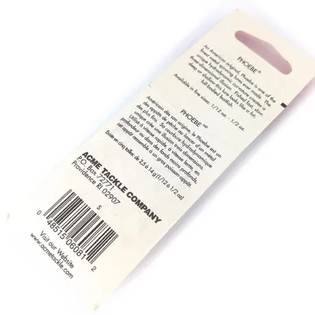 Acme Phoebe Lepel, Nikkel, 3,5g, Hydrodynamische Vorm, #10384