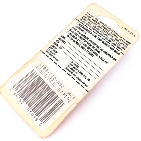 Luhr Jensen Mister J Lepel, Messing/Rood, 2.5g, Fire Stripe, #10387