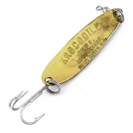 Luhr Jensen Krocodile Die #3 Lepel, Geel/Rood, 10g, Messing, #10410