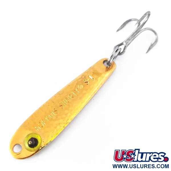 Hopkins s1 Jig Lure Pilker, Gehamerd goud, 9g, USA-Made, #10428