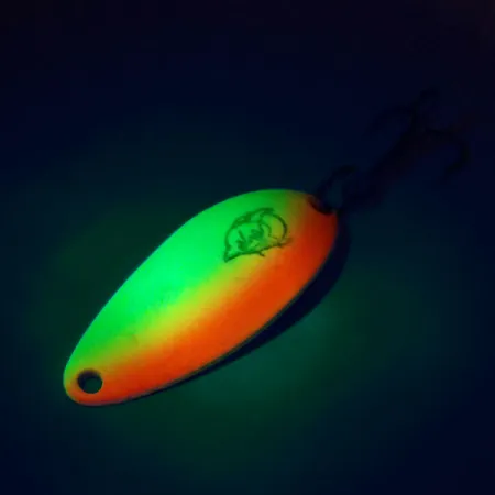 Dardevle Devle Dog 5200 UV Lepel, Geel/Oranje/Nikkel, 7g, UV, #10450