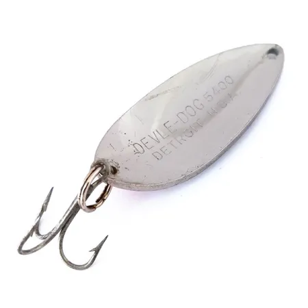 Dardevle Devle Dog 5400 Lepel, Nikkel / Rood, 18g, Detroit-stempel, #10451