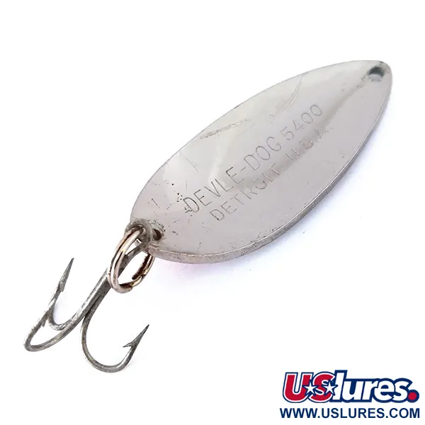 Dardevle Devle Dog 5400 Lepel, Nikkel / Rood, 18g, Detroit-stempel, #10451